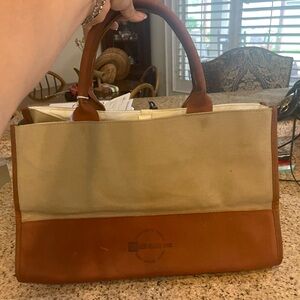 Canvas and Leather Tote